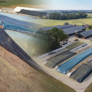 XXL Fekete-fehér silófólia tekercsek